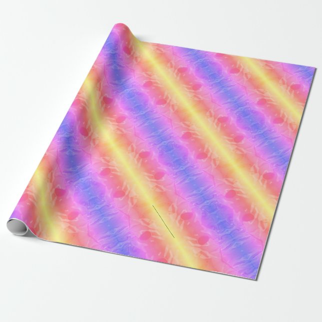 abstract pastel stripes   wrapping paper (Unrolled)
