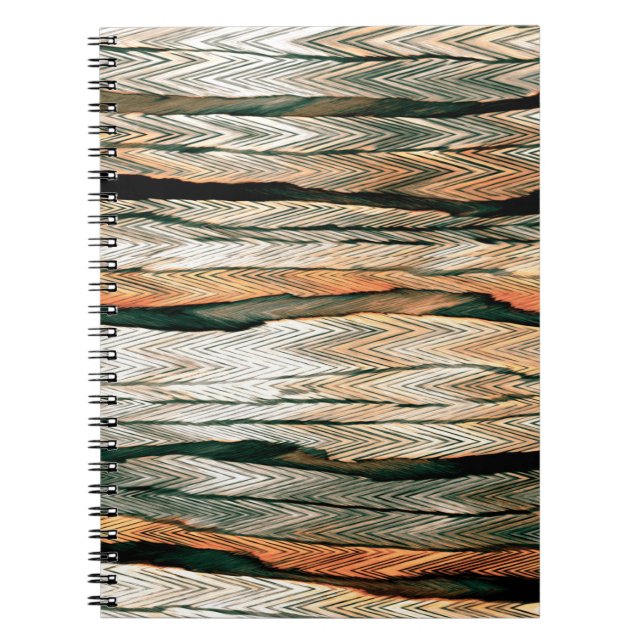 Abstract pastel tones colour neutral geo dyed mela notebook (Front)