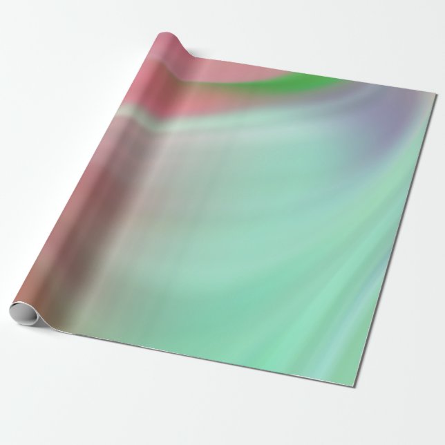 Abstract Pastel Waves Gift Ideas 3 | Wrapping Paper (Unrolled)