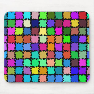 Abstract Patches Mouse Pad