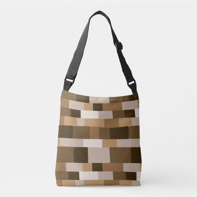 Abstract Patchwork Pattern 080823 - v1 Crossbody Bag (Front)