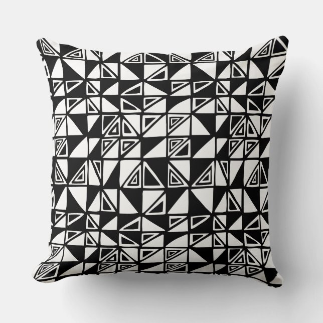 Abstract Pattern 051115 - Black Cushion (Front)