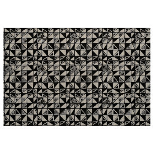 Abstract Pattern 051115 - Black Fabric