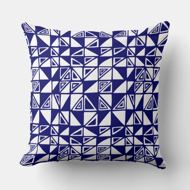Abstract Pattern 051115 - Deep Navy Blue Cushion (Front)