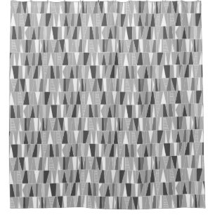  Abstract Pattern 070721 - Shades of Grey Shower Curtain