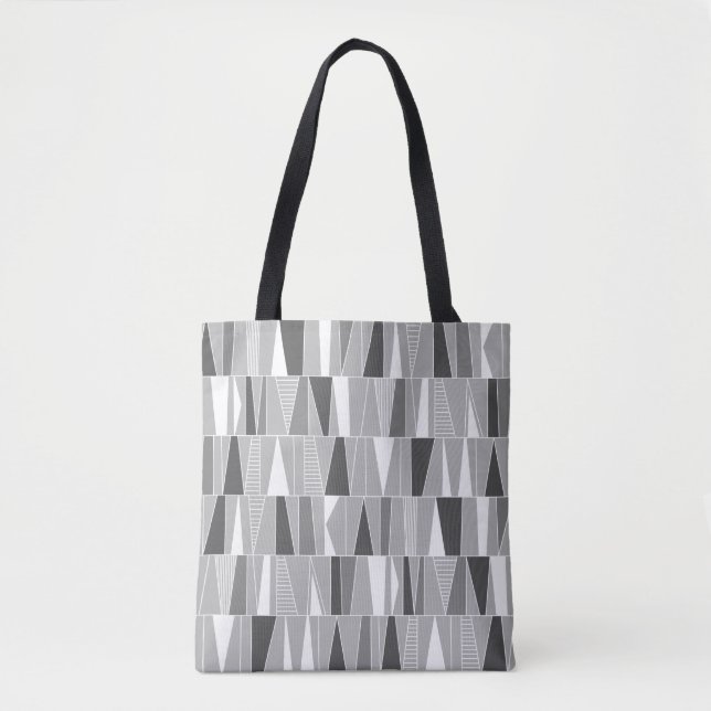  Abstract Pattern 070721 - Shades of Grey Tote Bag (Front)