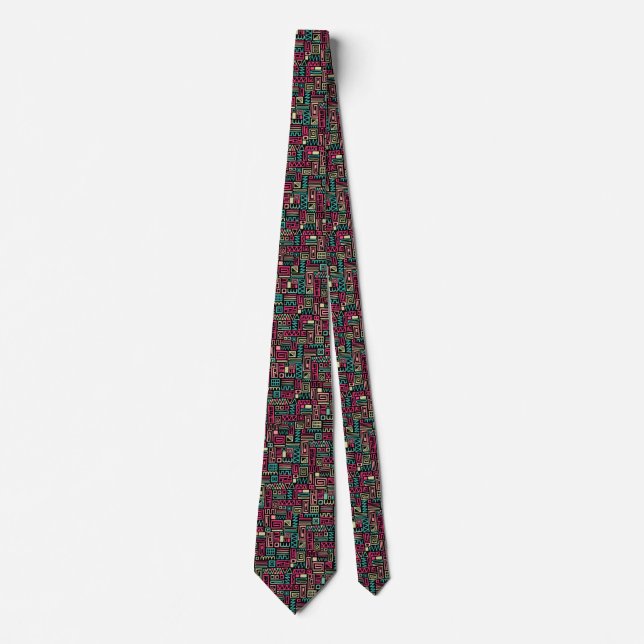 Abstract Pattern 110122 - Colours 01 Tie (Front)