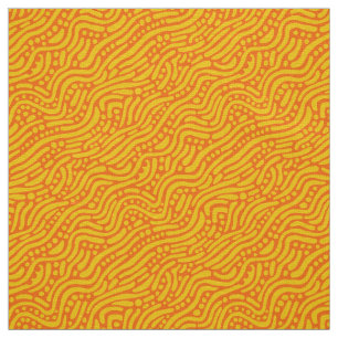 Abstract Pattern 110523 - Amber and Orange Fabric