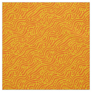 Abstract Pattern 110523 - Orange and Amber Fabric
