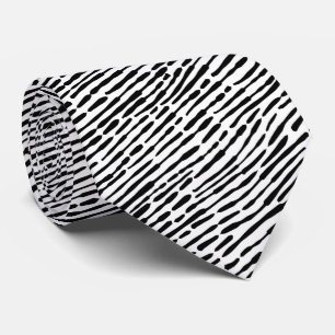 Abstract Pattern 140523 - Black and White Tie