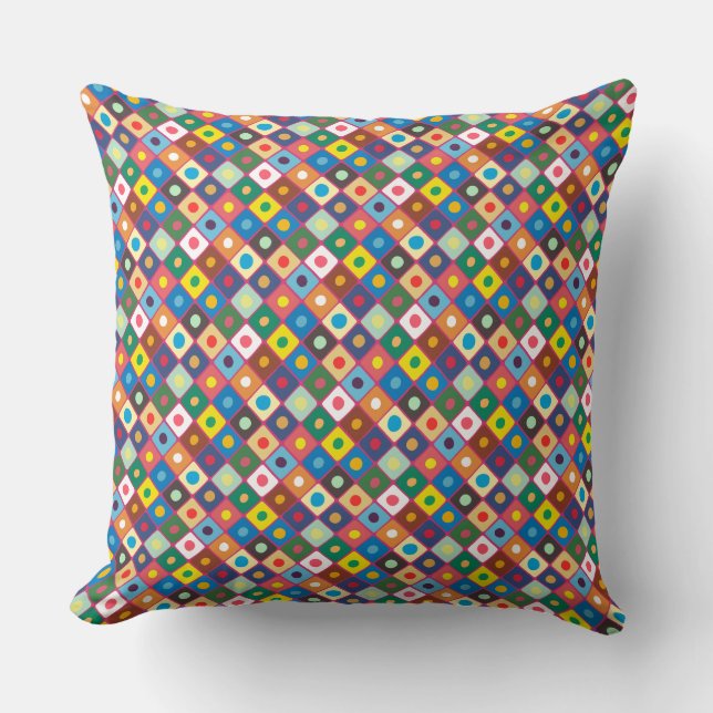 Abstract Pattern 220524 (Rotated 45 degrees) Cushion (Front)