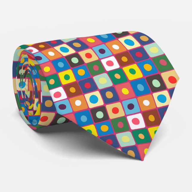 Abstract Pattern 220524 Tie (Rolled)