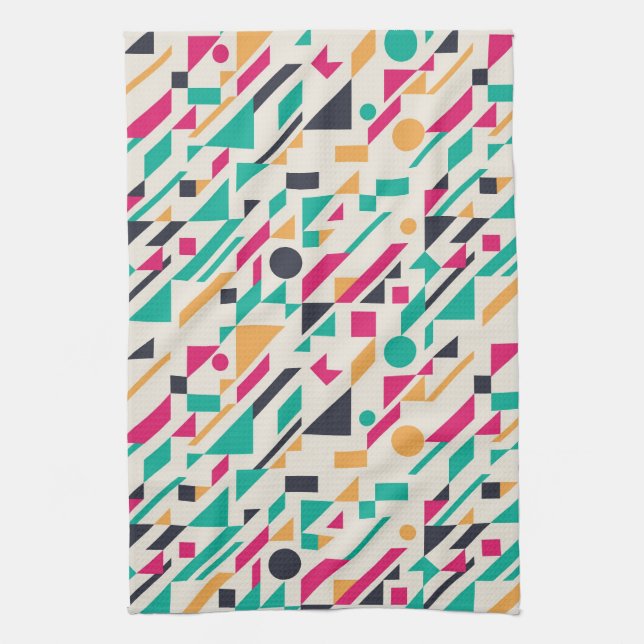 Abstract pattern 3 tea towel (Vertical)