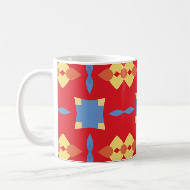 Abstract pattern. abstract,background,badge,beauty coffee mug (Left)