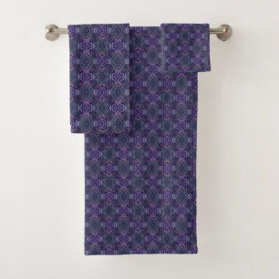 Abstract Pattern Art Of Watercolor Brushstrokes Bath Towel Set