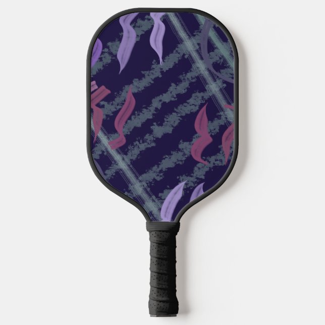 Abstract Pattern Art Of Watercolor Brushstrokes Pickleball Paddle (Front)