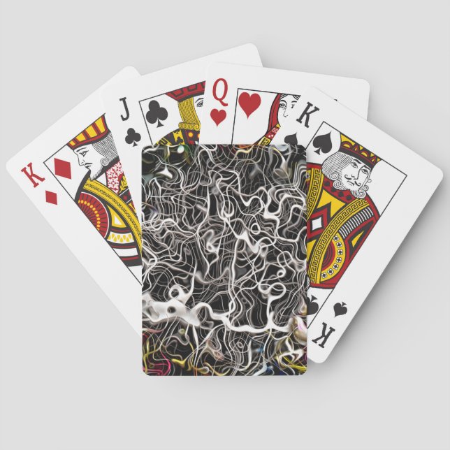 Abstract pattern backdrop texture playing cards (Back)