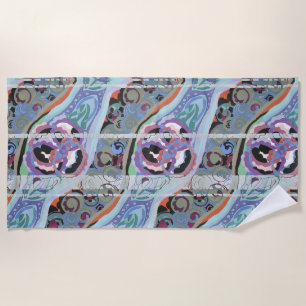 Abstract pattern background, seamless illustration beach towel
