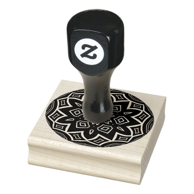 abstract pattern ball rubber stamp  (Stamp)