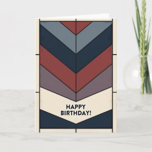 Abstract Pattern Birthday Card
