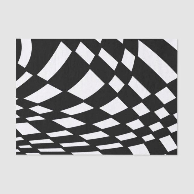 Abstract pattern - black and white. tissue paper (Front)