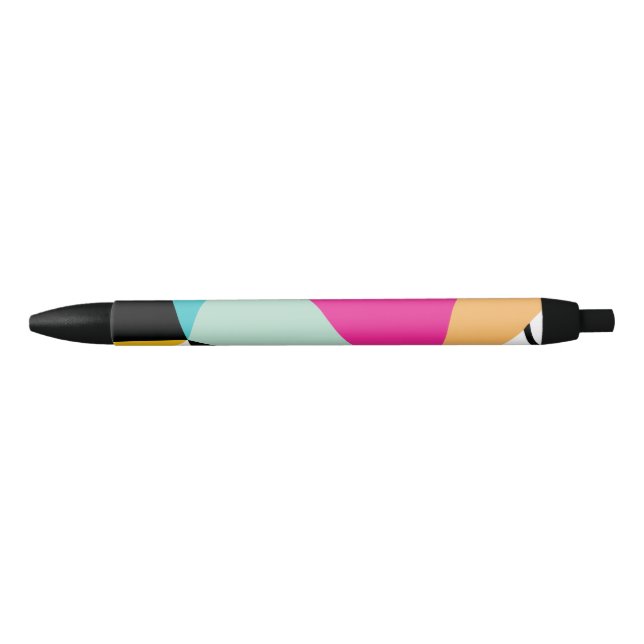 abstract pattern black ink pen (Front)