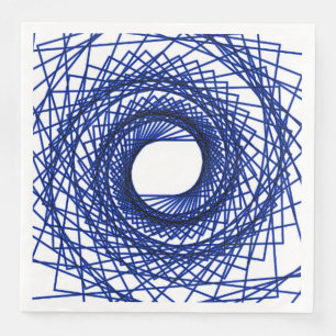 Abstract pattern - blue napkin