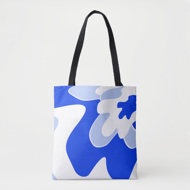 Abstract pattern - blue tote bag (Front)