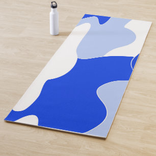 Abstract pattern - blue. yoga mat