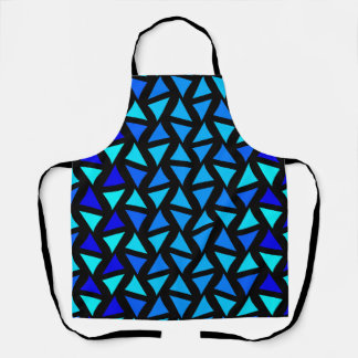 Abstract Pattern Blues Apron