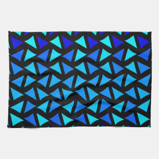 Abstract Pattern Blues Tea Towel