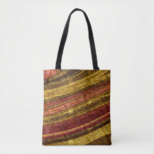 Abstract pattern ,brown and yellow , texture tote bag