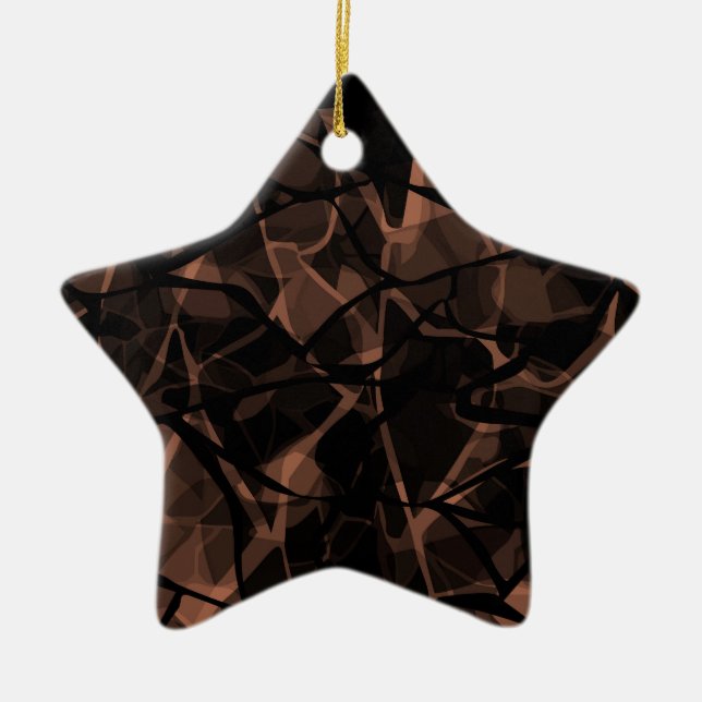Abstract pattern ceramic ornament (Front)