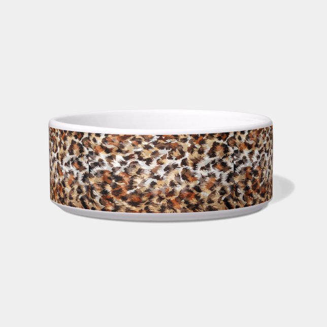 Abstract Pattern Ceramic Pet Bowl (Front)