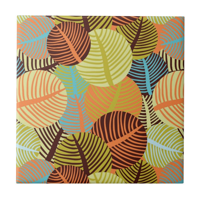 Abstract pattern ceramic tile (Front)