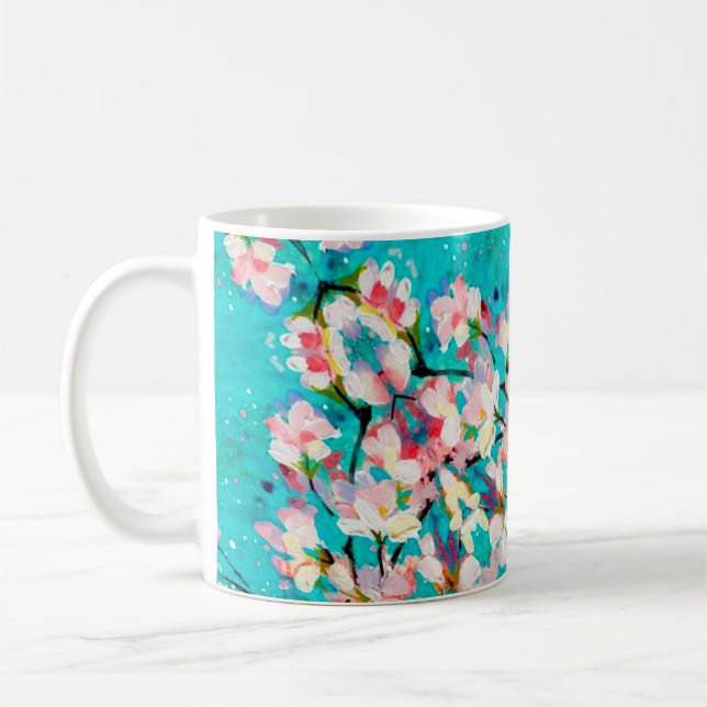 Abstract pattern colorful background coffee mug (Left)