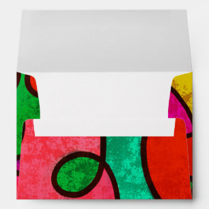 Abstract Pattern Colourful Art Envelope