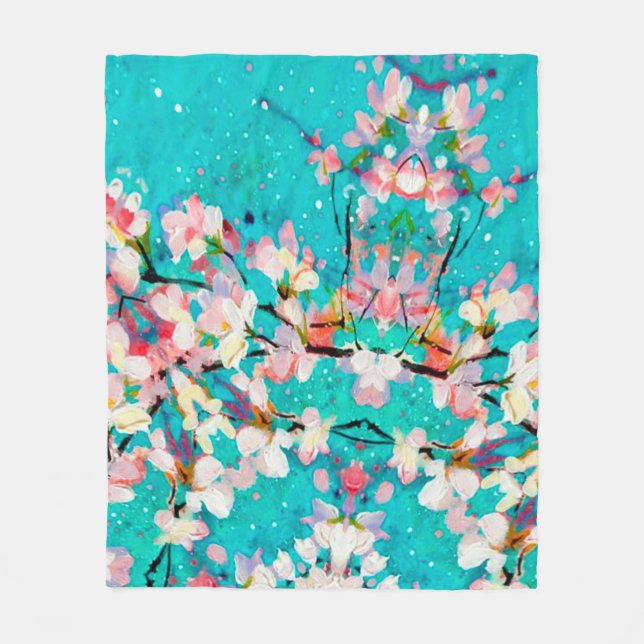 Abstract pattern colourful background fleece blanket (Front)