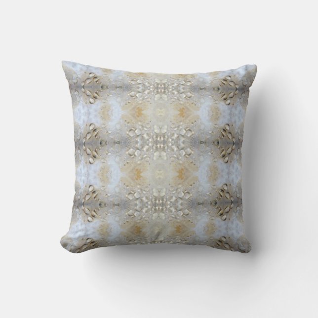Abstract pattern cream off white cushion (Front)