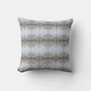 Abstract pattern cream off white grey cushion