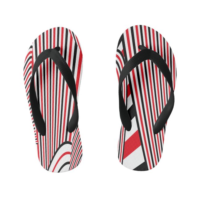 Abstract Pattern Creation 2 Kid's Thongs (Footbed)