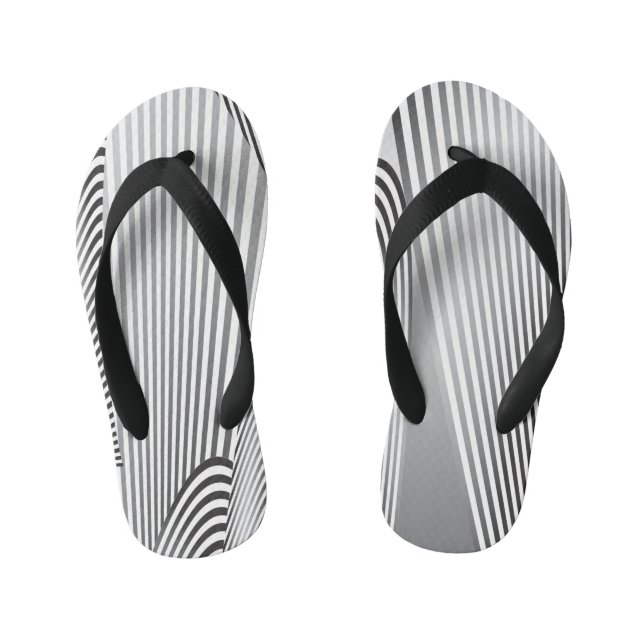 Abstract Pattern Creation 3 Kid's Thongs (Footbed)