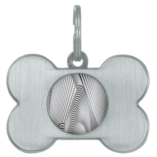 Abstract Pattern Creation 3 Pet ID Tag (Front)