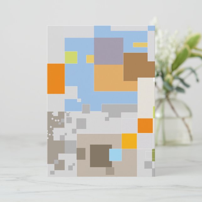 Abstract Pattern Creation Thank You Card (Standing Front)