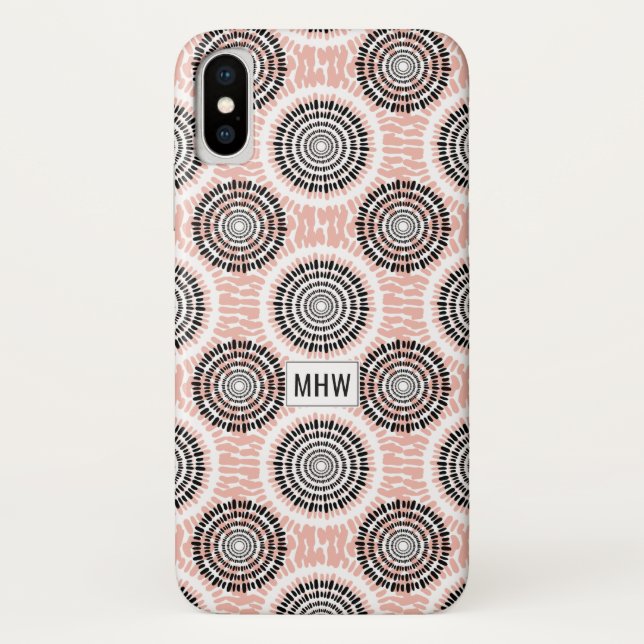 Abstract Pattern custom monogram phone cases (Back)