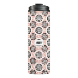 Abstract Pattern custom monogram tumbler