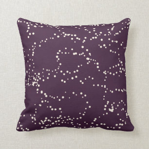 Abstract Pattern Deep Purple Cushion