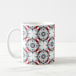 Abstract Pattern Design Red  Coffee Mug