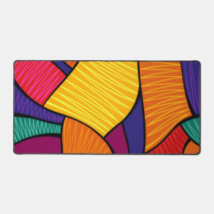 Abstract pattern desk mat