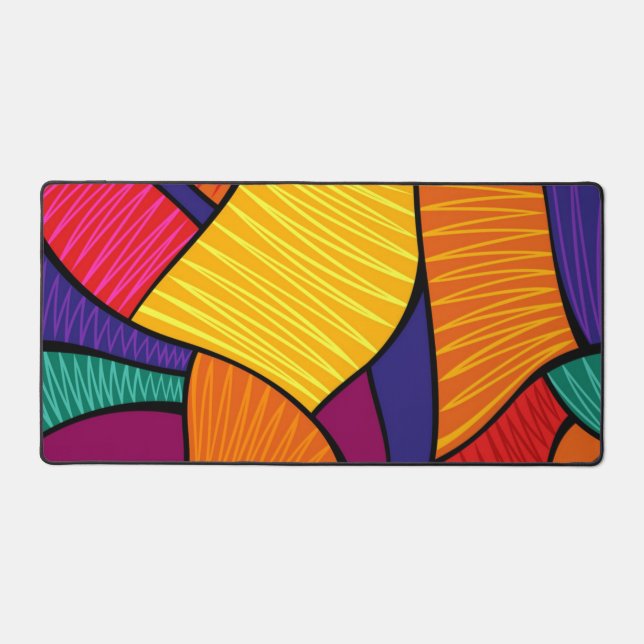 Abstract pattern desk mat (Front)